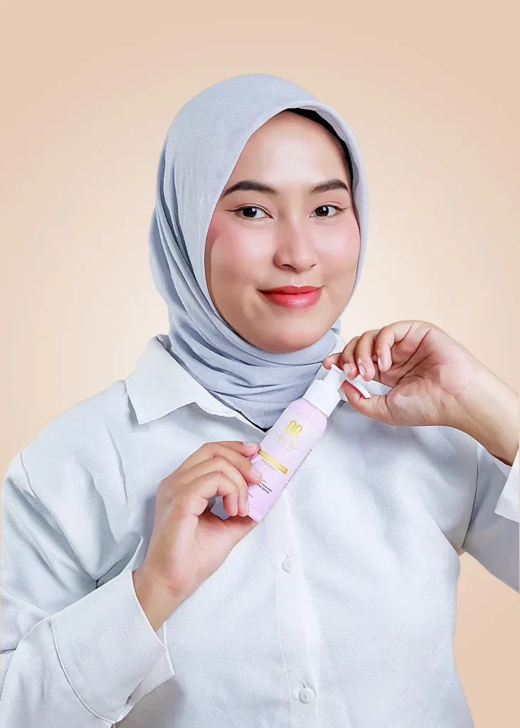 Foto produk dengan model